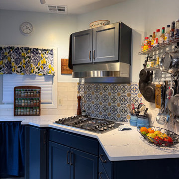 Navy Blue Kitchen Remodel in Arlington, VA