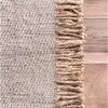Flatweave Casuals Solid Tassel Rug, Gray, 6'x9'