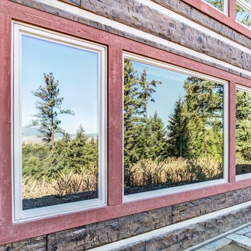 Missoula Valley, Montana Log Siding Residence