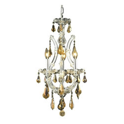 Elegant Lighting - Elegant Lighting 2801D12C-GT/SS Pendant Maria Theresa - Ceiling Lighting