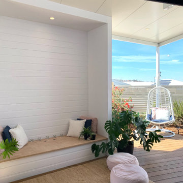Seating 'nook', deck & pavilion