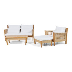 Wintons Teak Planar Living Set - Outdoor Lounge Furniture