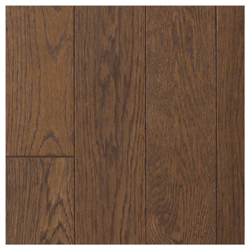 Mullican 182-WI-OA-4-M Williamsburg 4"W Wire Brushed Solid Oak - Autumn