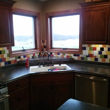 Kitchen Backsplash - Handmade tile