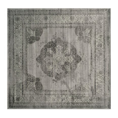 Top Rated Contemporary Square Area Rugs Houzz Safavieh Harlow Vintage Inspired Rug Gray 6 X6 Square