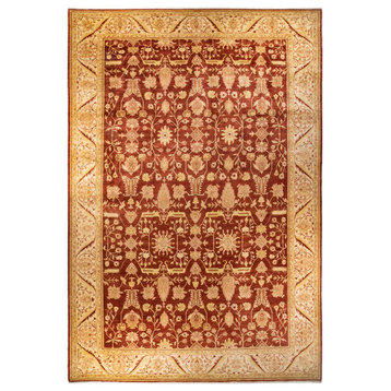 Eclectic, One-of-a-Kind Hand-Knotted Area Rug Orange, 12'1"x18'2"