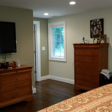 Master suite addition includes (2) walk-in closets and a master bath.