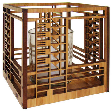 Frank Lloyd Wright Bach House Design Hardwood Votive