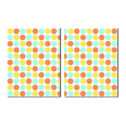 Ready2HangArt - Geometric Study XXI Canvas Wall Art 2-Piece Set, 60"x40" - Prints And Posters
