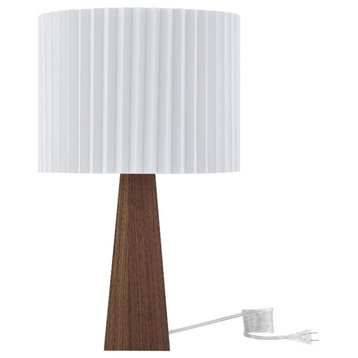 Posh Living Catarina Table Lamp 5ft Power Cord USB Charger Ivory