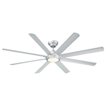 Modern Forms Hydra 80" Indoor/Outdoor Ceiling Fan, Titanium Silver