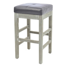 50 Most Por Farmhouse Bar Stools And Counter For 2018 Houzz New Pacific Direct Inc Valencia Backless Bonded Leather Counter Stool Payne S Gray