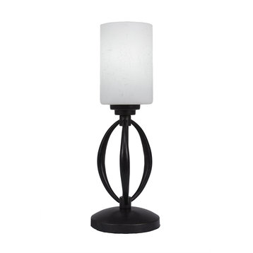 Marquise 1 Light Mini Table Lamp, Dark Granite
