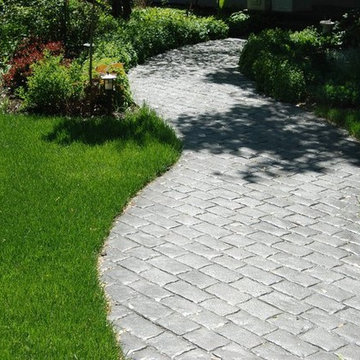 Stamped and Stained Concrete Walkway