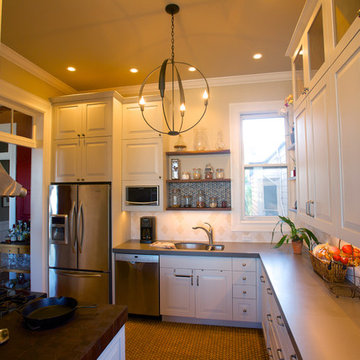 Kitchen Opens onto the Living Room