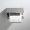 Deco Toilet Paper Holder With Shelf, Brushed Nickel
