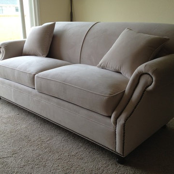 CERISE - TRADITIONAL CUSTOM SOFA OR SECTIONAL WITH NAIL HEAD DETAIL