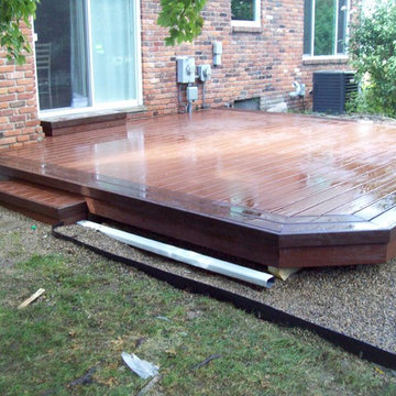 TREX TRANSCENDS FIRE PIT COLOR DECK WITH VL BORDER