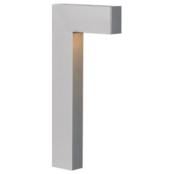 Low Voltage Contemporary LED Pathway Light LED-Titanium Finish - Landscape