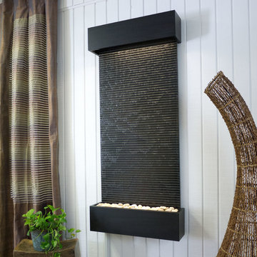 Bluworld Classic Quarry Nojoqui Falls Black Granite w/ Black Onyx Trim Kit