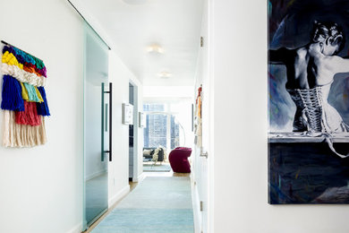 Example of a trendy hallway design in New York