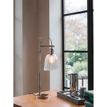 Douille Table Lamp, Polished Nickel table