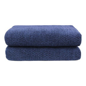 navy blue bath sheets