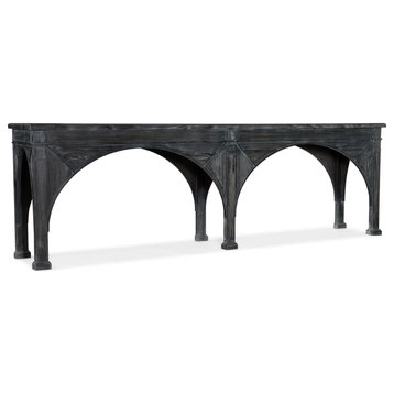Hooker Furniture 628-85150-95 Melange 110"W Wood Sofa Table - Dark Charcoal