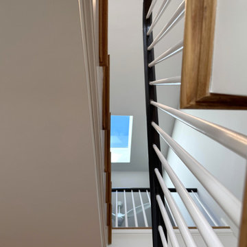 Project #142 | Transitional Staircase with Over-the-Post Balustrade
