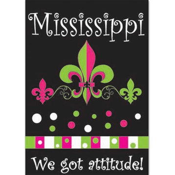 Mississippi, We Got Attitutde, Fleur de Lis, Large