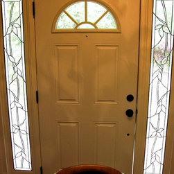 Floral Leaves Garner - Stained Glass Panels