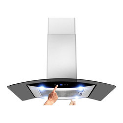 AKDY - AKDY AK-ZH603B Euro Stainless Steel Island Mount Range Hood - Range Hoods And Vents