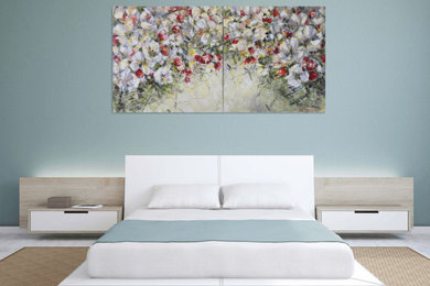 Спальня - Дизайн интерьера - Картины художницы Дианы Маливани (3)