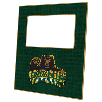F3110-Baylor Bears with Bear on Green Crock Picture Frame