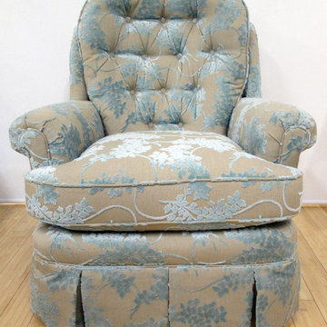 Custom Furniture with Thibaut Fabric