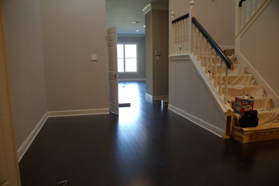 Westlake dark wood floors