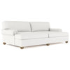 Leroy Box Weave Linen Daybed, Blanc