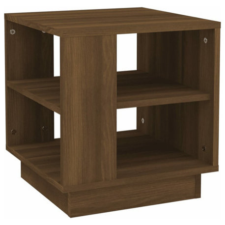vidaXL Coffee Table End Table Living Room Sofa Table Brown Oak Engineered Wood