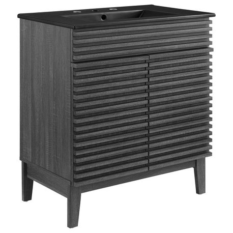 Render 30" Bathroom Vanity, Charcoal Black