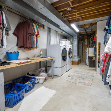 Frontier Lane Transitional Laundry Room Remodel