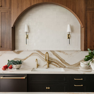Allie Reed, Designer - Moody Walnut & Black Kitchen