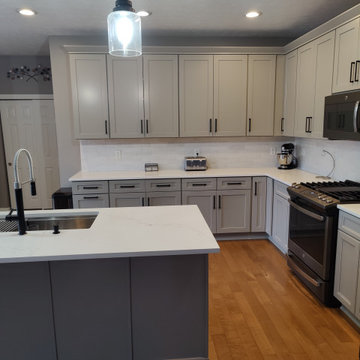 Modern Kitchen Remodel Done in a Pebble Gray Color