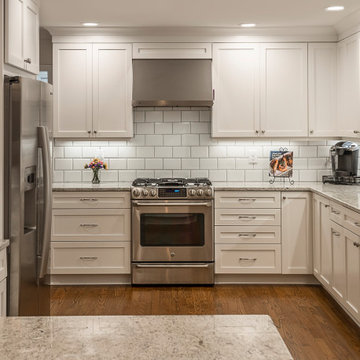 White L-Shaped Kitchen Upgrade