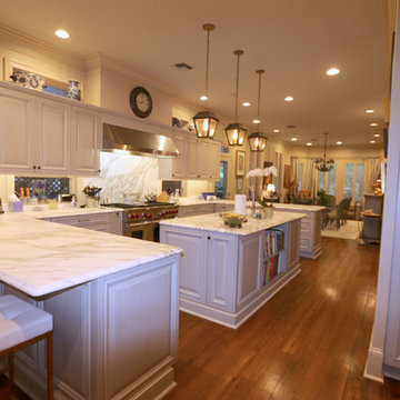 Pull Out Pantry Design Increases Storage in Wood-Mode Kitchen