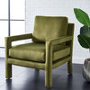 Safavieh Kye Accent Chair, Olive Green