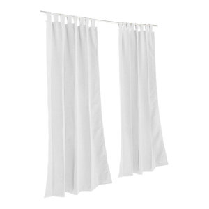 Canvas True Blue Sunbrella Outdoor Curtain With Grommets