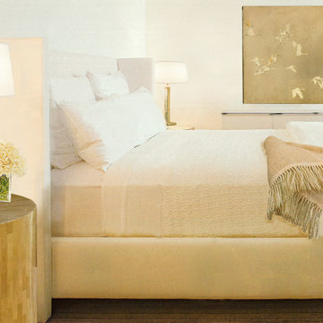 Modern crisp & clean, understated double bedroom concept
