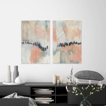 Blush & Navy III Diptych