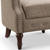 Argenziano Chesterfield Chair, Brown