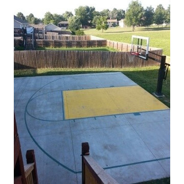 Adam B's Pro Dunk Platinum Basketball System on a 35x35 in basehor, KS